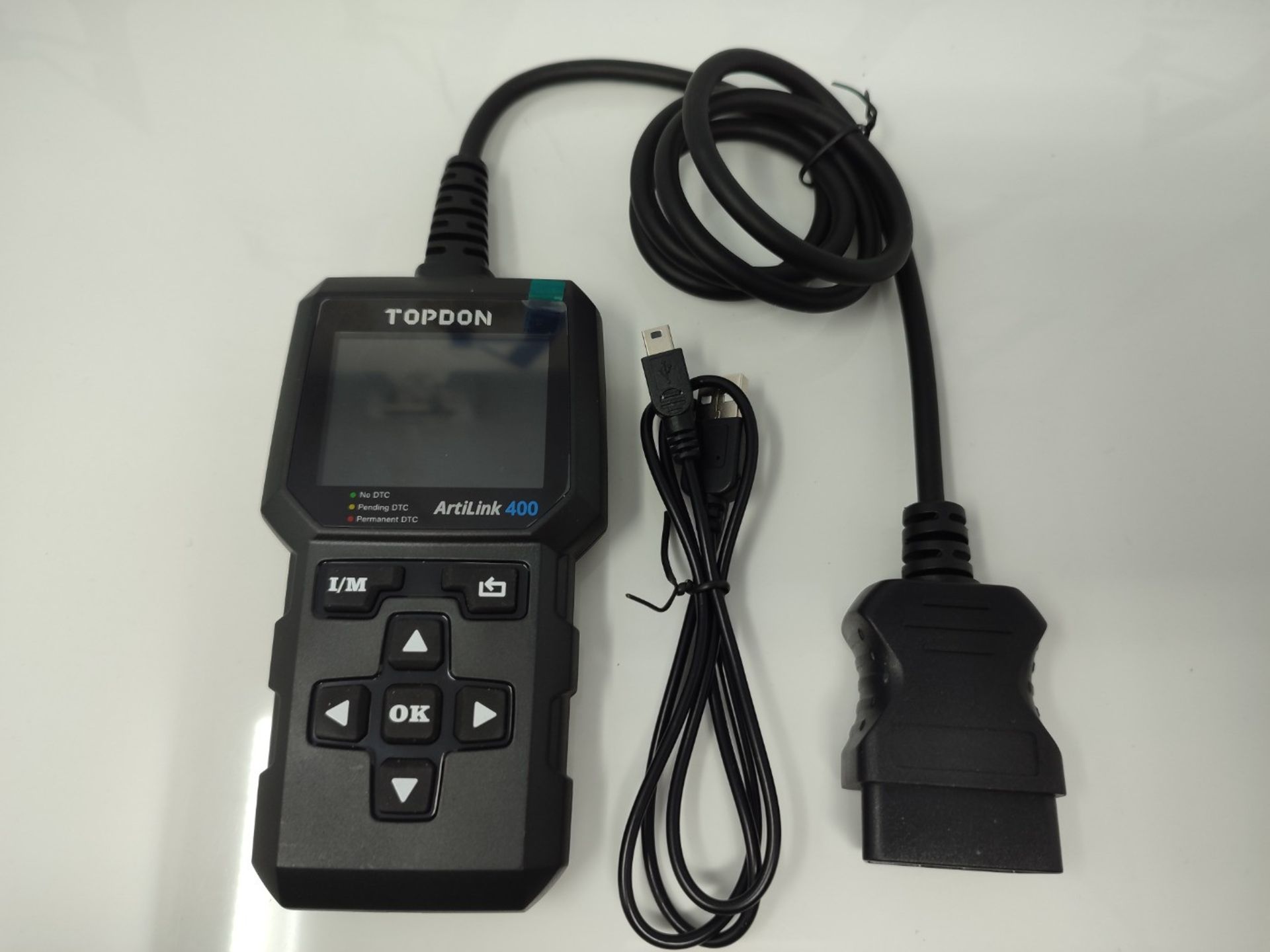 TOPDON AL400 OBD2 Code Reader, 10 OBD2 Functions, Check Engine Light/Smog Emission Tes - Image 3 of 3