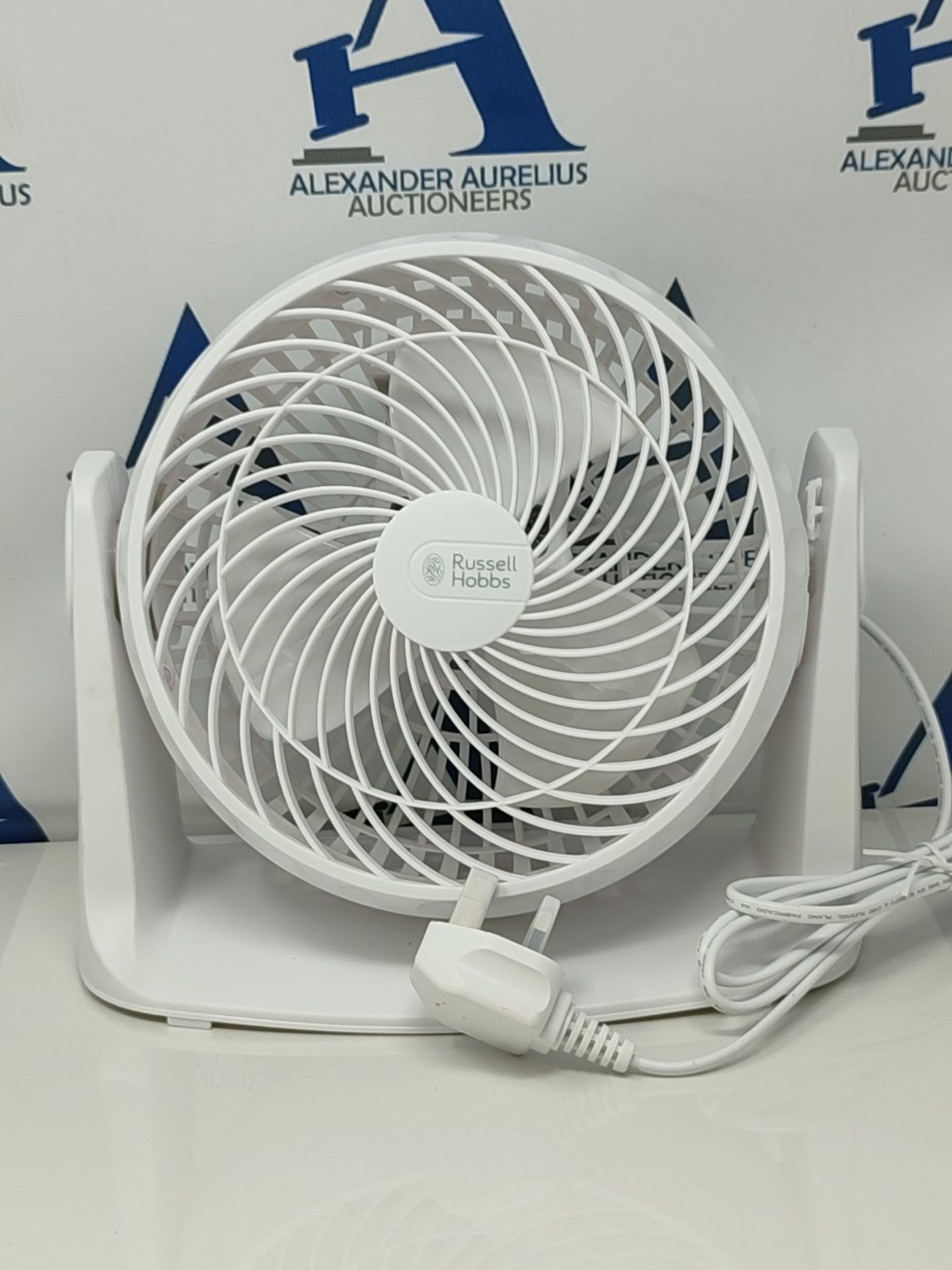 Russell Hobbs 8" high Velocity Plastic Freestanding/Wall Mounted Desk Fan RHVD0831, Wh - Image 3 of 3