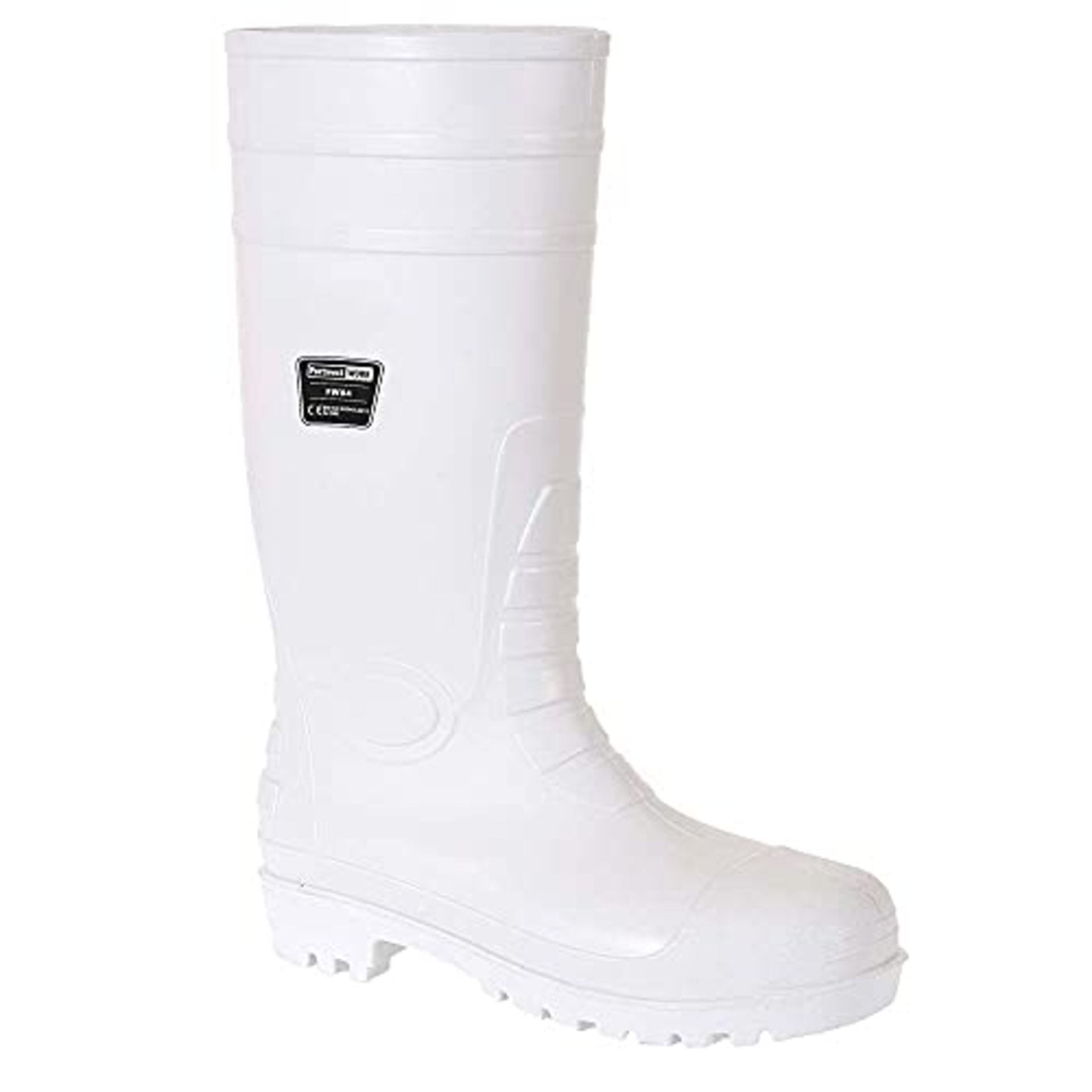 Portwest Safety Food Wellington S4, Size: 38, Colour: White, FW84WHR38