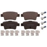 febi bilstein 16880 Brake Pad Set with additional parts, pack of four