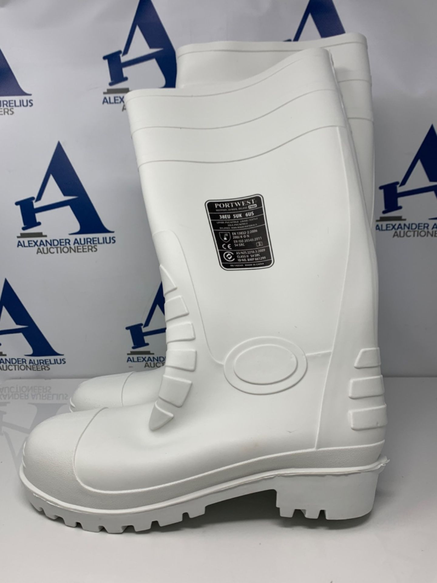 Portwest Safety Food Wellington S4, Size: 38, Colour: White, FW84WHR38 - Image 3 of 3