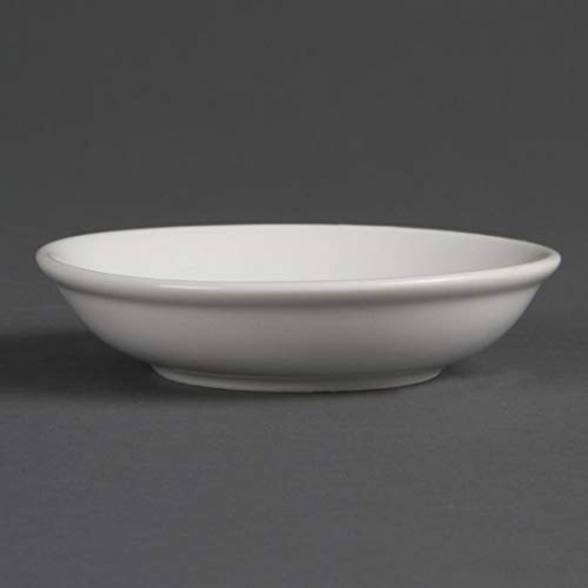Olympia White Ware Soy Dishes 100mm Porcelain Sauce Dipping Bowls 12pc