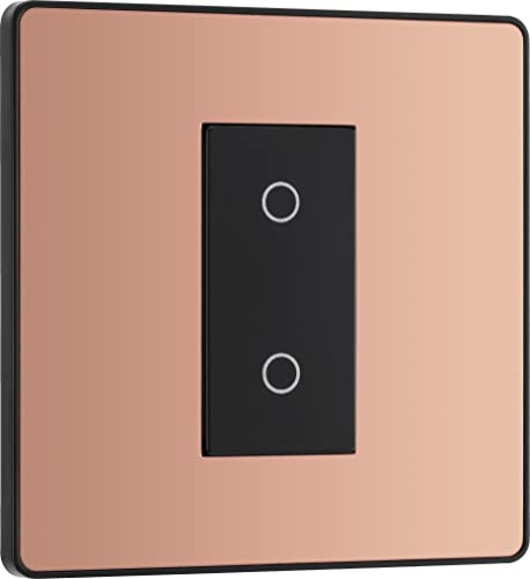BG Electrical Evolve Single Touch Dimmer Switch, 2-Way Master, 200W, Polished Copper