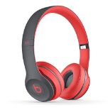 RRP £225.00 Beats by Dr. Dre Solo2 Wireless On-Ear Headphones, Active Collection - Red/Grey