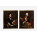 Austrian School: Portraits of Empress Maria Theresa and Emperor Joseph II, oil on canvas, second hal