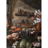 Jan van Kessel (1626-1679): Kitchen still life, oil on canvas
