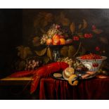 Pseudo-Simons: Still life with fruit, a lobster and a Wanli bowl, oil on canvas, second half 17th C.