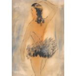 Alice Frey (1895-1981): Ballerina, mixed media on paper, dated 1934