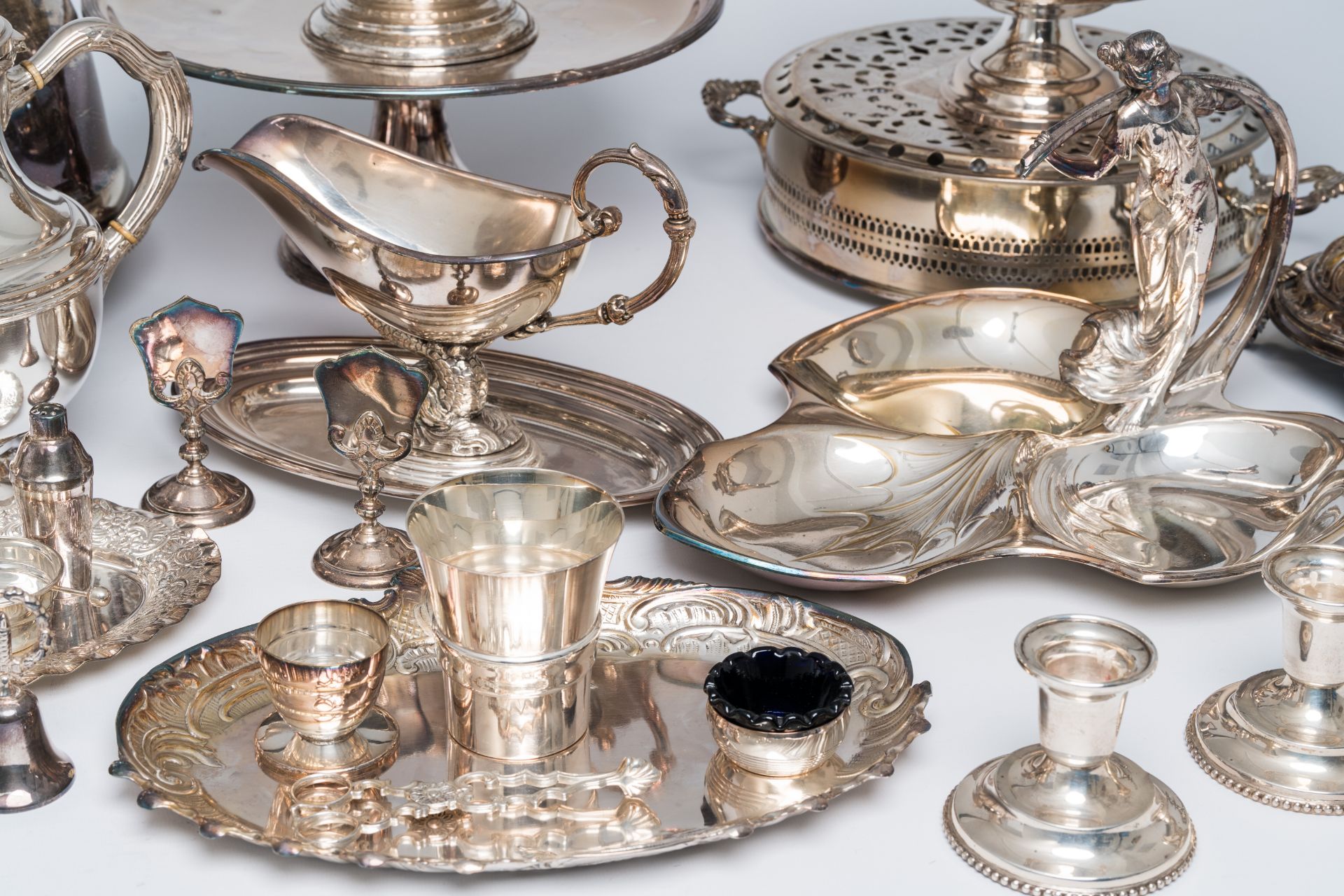 An extensive collection of silver plated tableware, a.o. Laderier, WMF, Wiskemann, 20th C. - Image 3 of 16