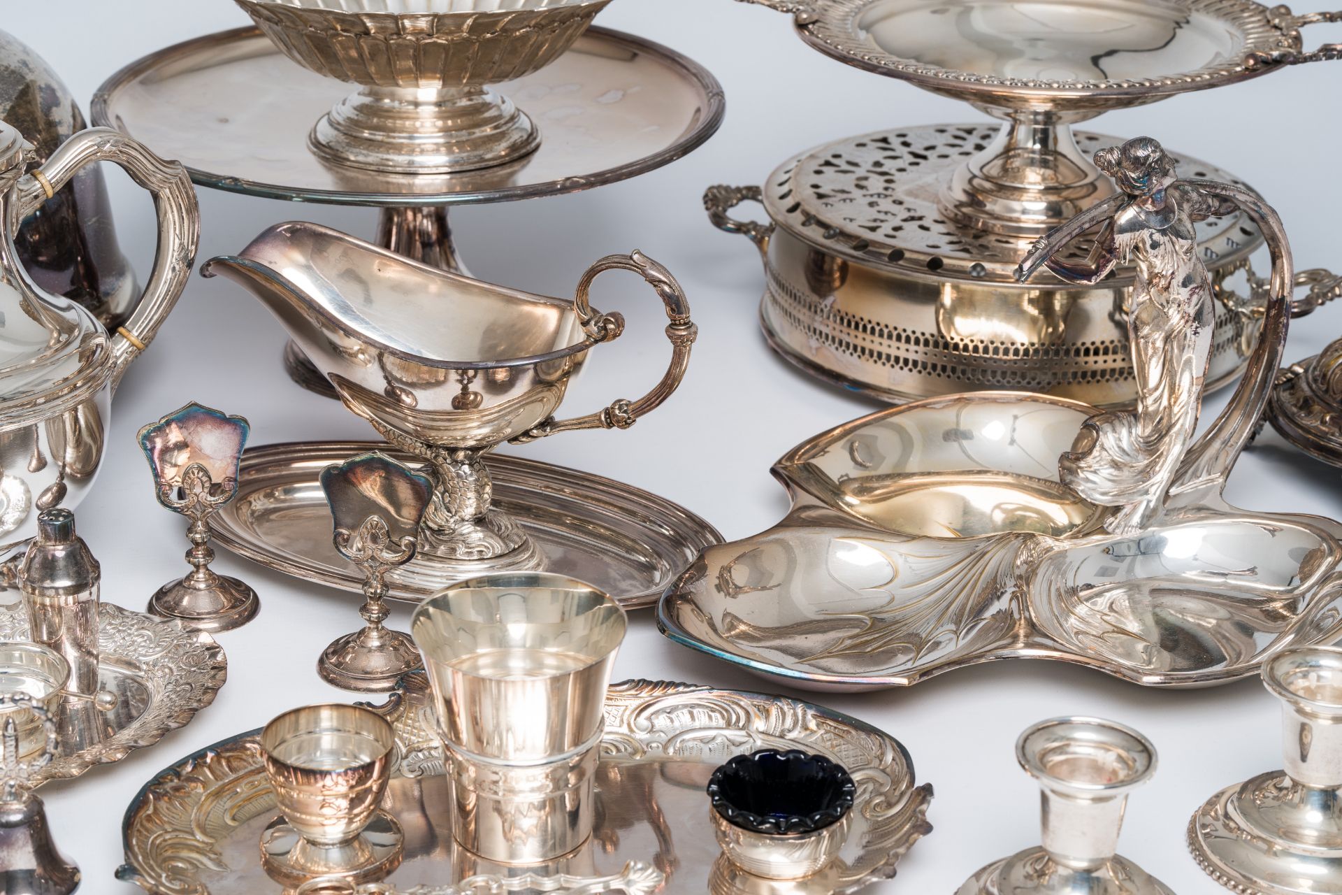 An extensive collection of silver plated tableware, a.o. Laderier, WMF, Wiskemann, 20th C. - Image 2 of 16