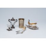 A varied collection of silver items, various origins, 19th/20th C.