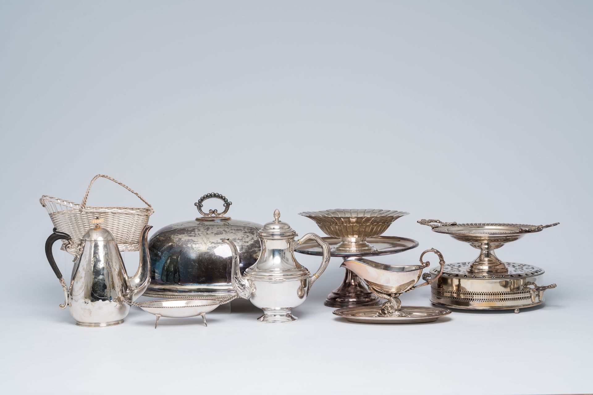 An extensive collection of silver plated tableware, a.o. Laderier, WMF, Wiskemann, 20th C. - Image 4 of 16