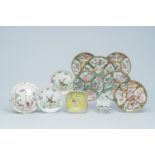 A varied collection of Chinese famille rose porcelain, 19th/20th C.