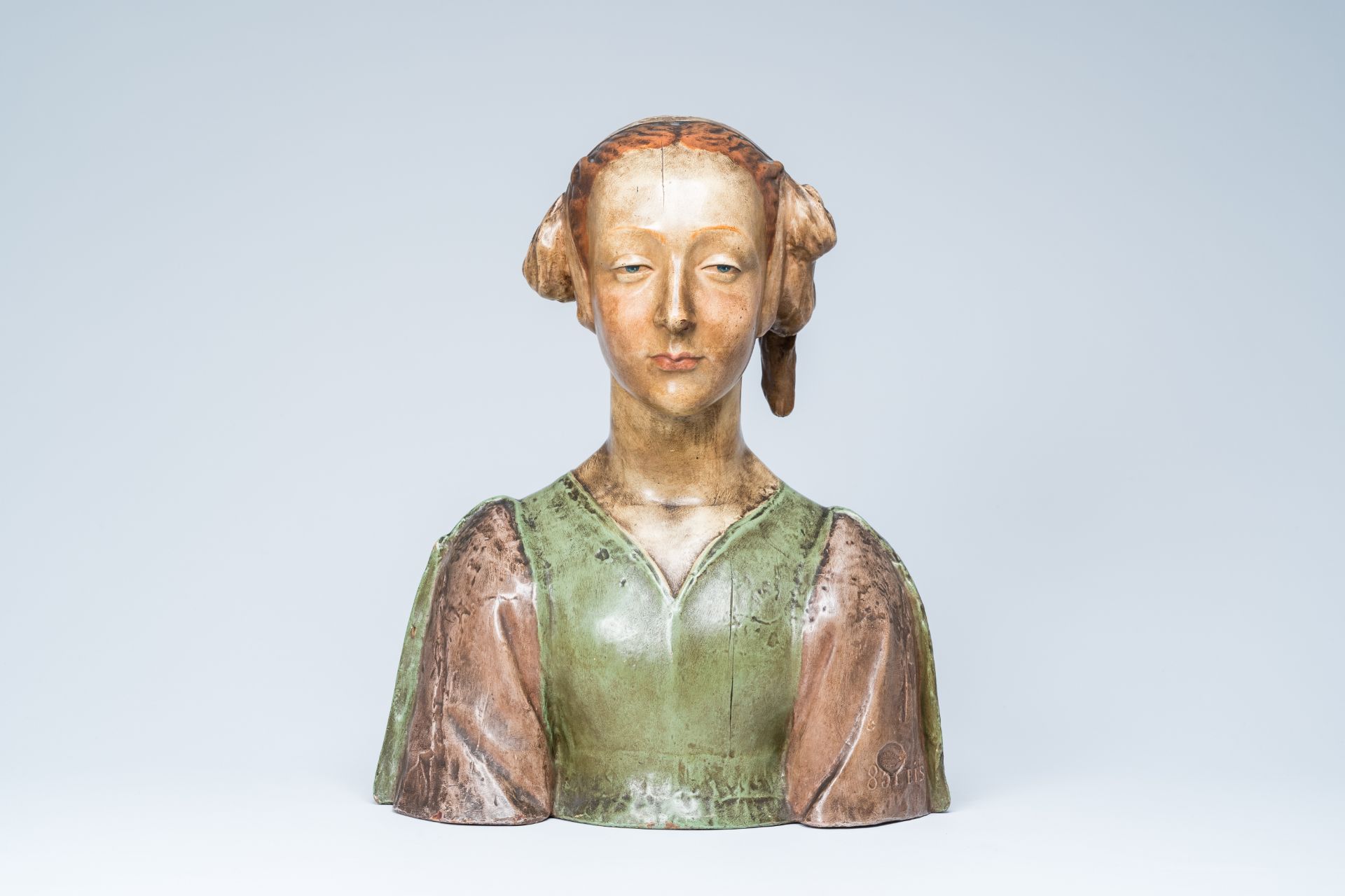 Italian school, follower of Desiderio da Settignano (1428-1464): Portrait bust of Marietta Strozzi, - Bild 2 aus 10