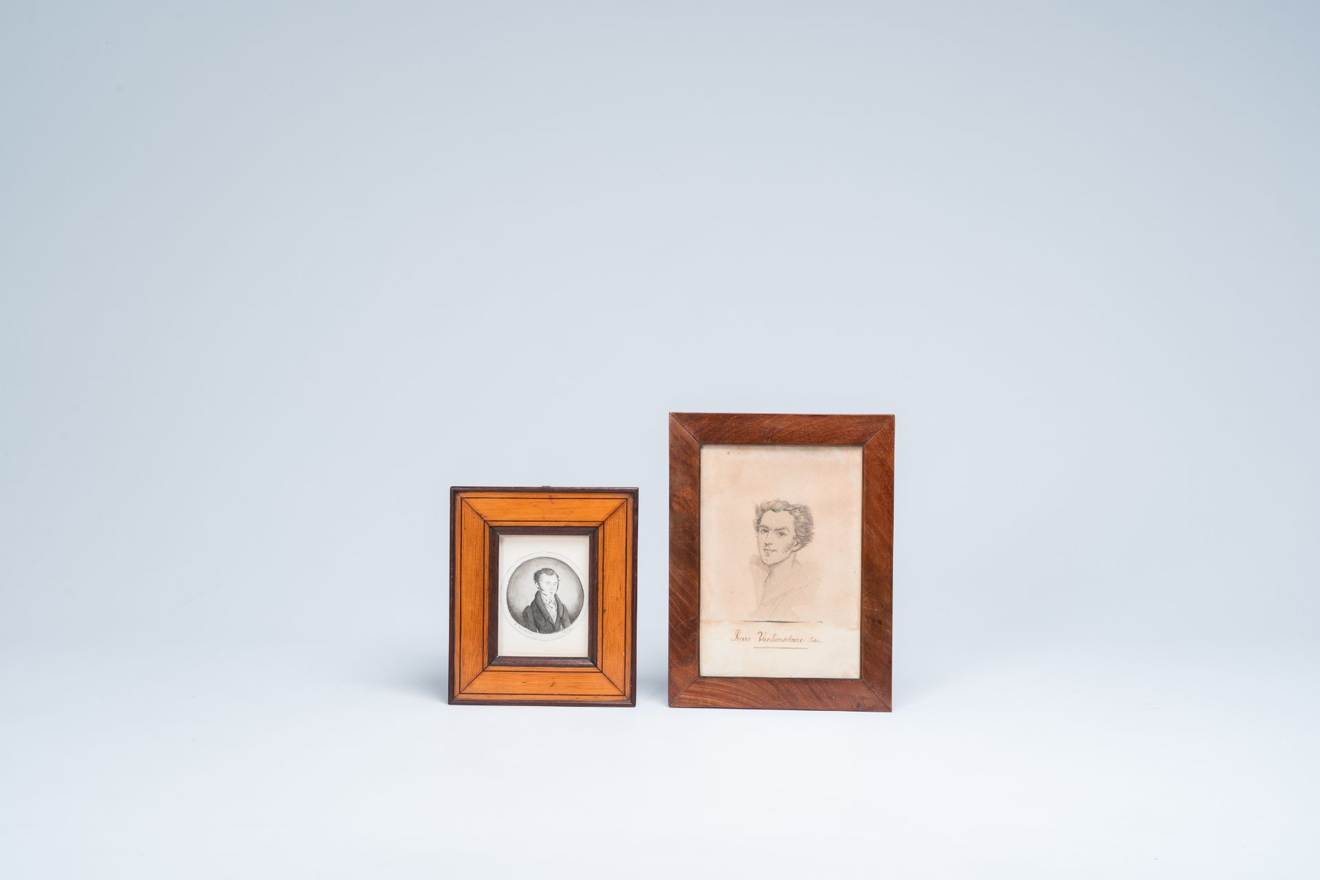 Belgian school: Five various works, mixed media, 19th/20th C. - Image 4 of 11