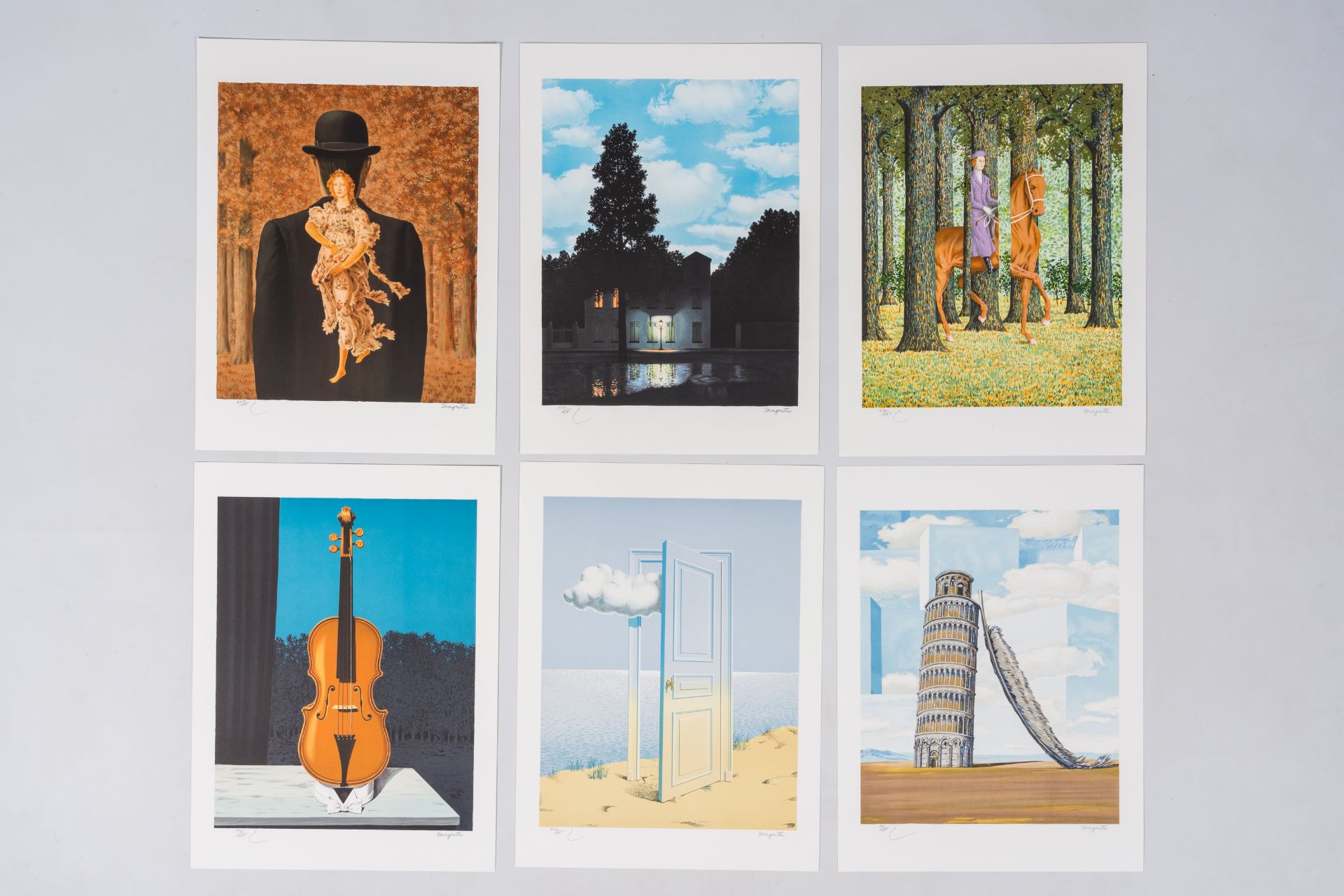 Rene Magritte (1898-1967, after): 'Lithographies IV', ten lithographs in colours, dated 2010 and 201 - Image 5 of 18