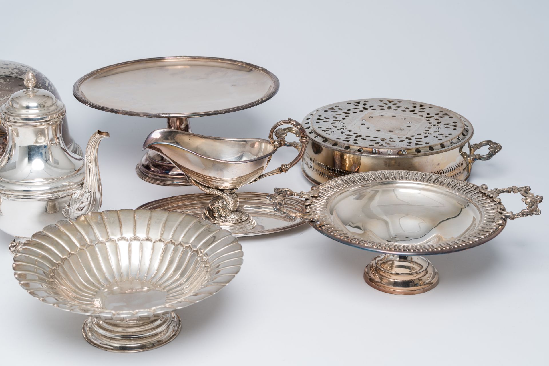 An extensive collection of silver plated tableware, a.o. Laderier, WMF, Wiskemann, 20th C. - Image 6 of 16