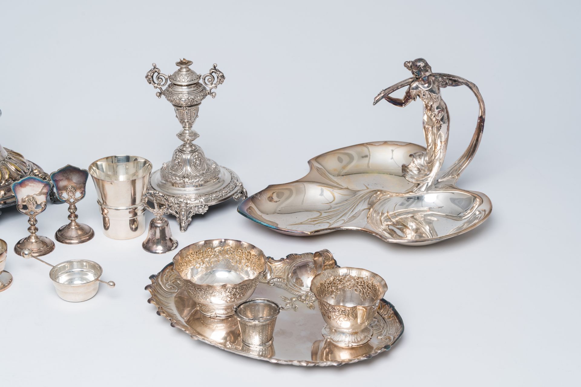 An extensive collection of silver plated tableware, a.o. Laderier, WMF, Wiskemann, 20th C. - Image 8 of 16