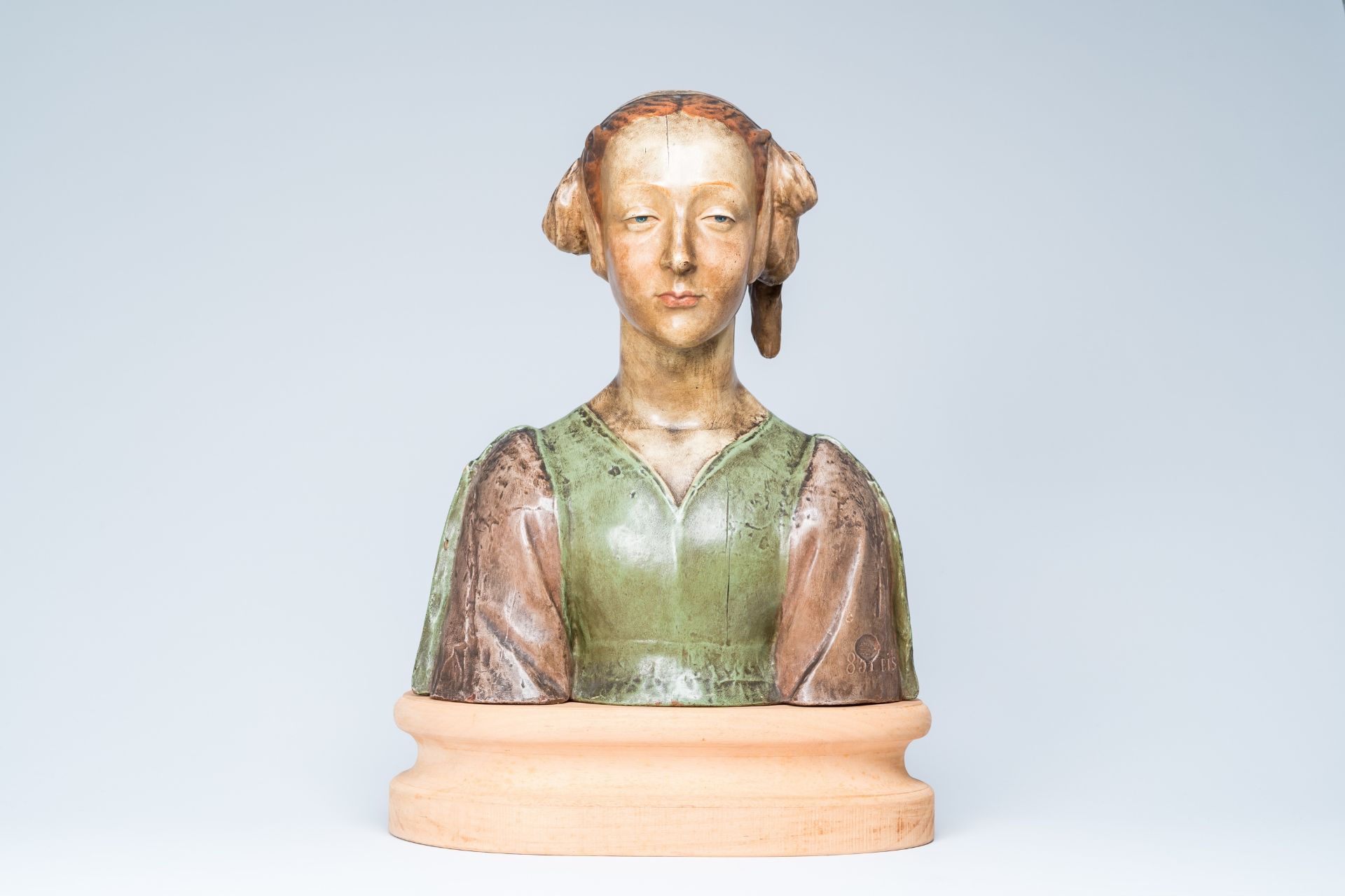 Italian school, follower of Desiderio da Settignano (1428-1464): Portrait bust of Marietta Strozzi,
