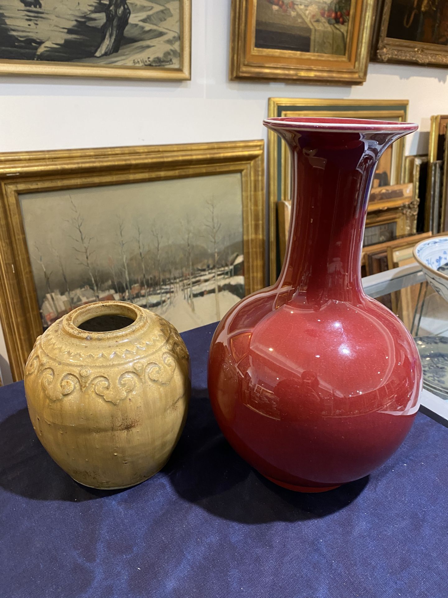 A varied collection of Chinese monochrome porcelain, comprising a jar, a vase, six bowls and two cup - Image 20 of 47