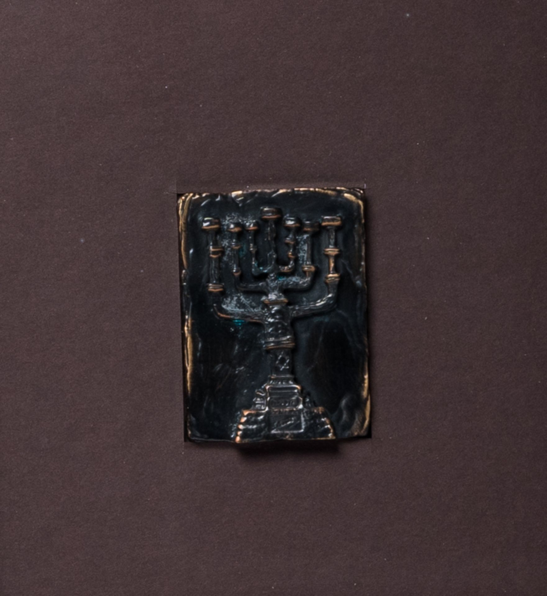 Salvador Dali (1904-1989, after): 'Jerusalem' and 'Menorat Hashalom', two bronze plaques - Image 3 of 6