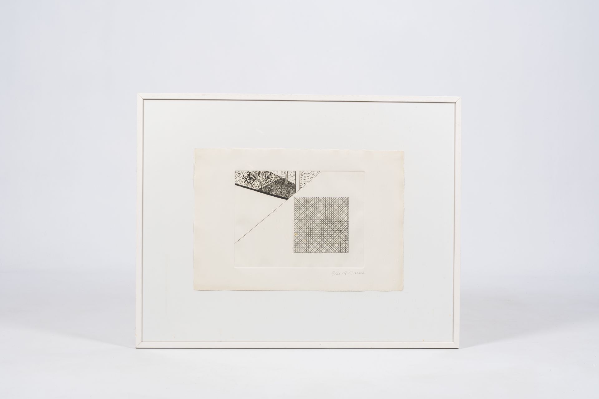 Roger Raveel (1921-2013): Untitled, etching, ed. 9/60 - Image 2 of 4