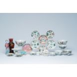 A varied collection of Chinese famille rose porcelain, 19th/20th C.