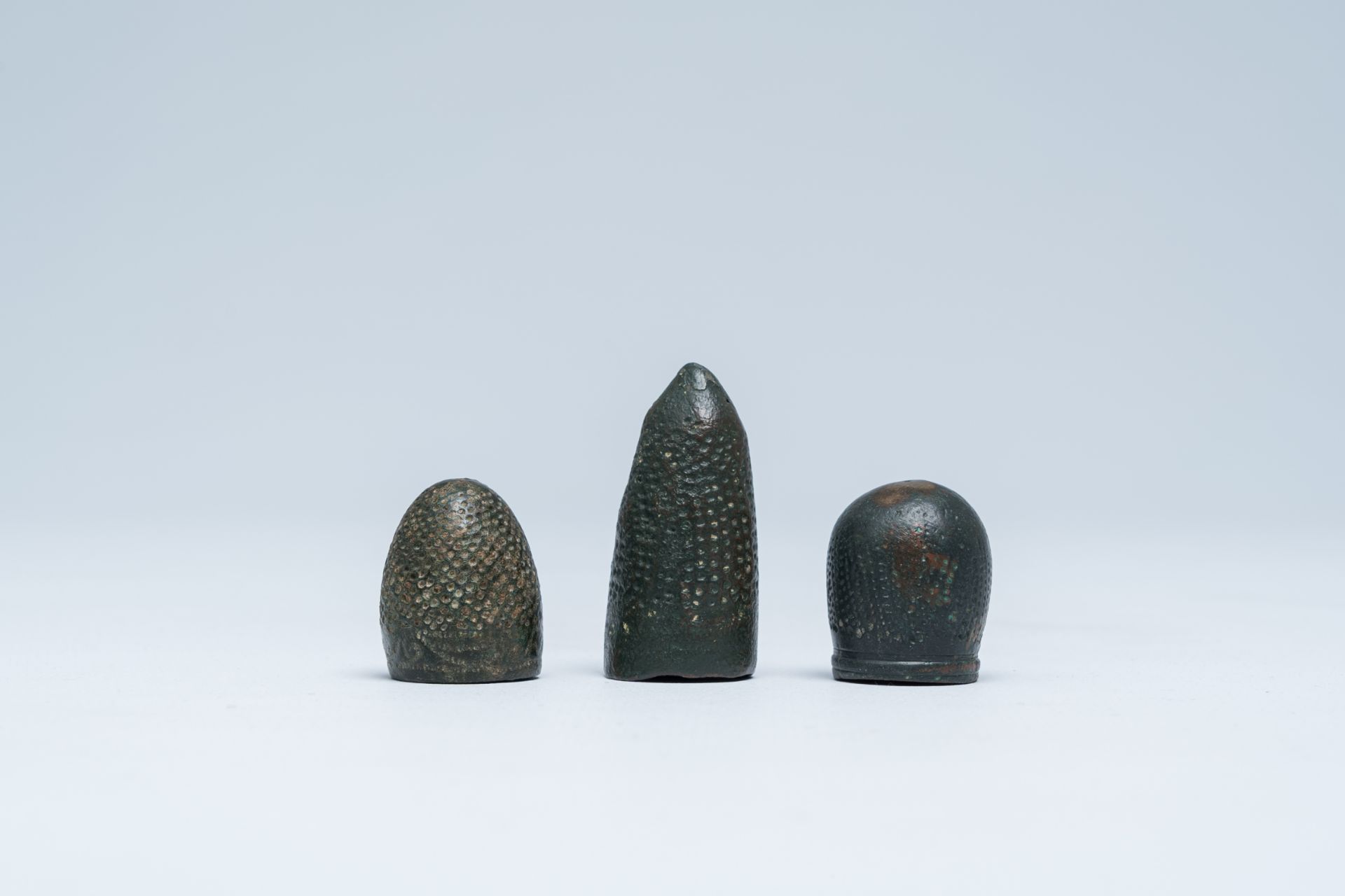 Three Moorish bronze thimbles, 9th/10th C. - Image 2 of 7