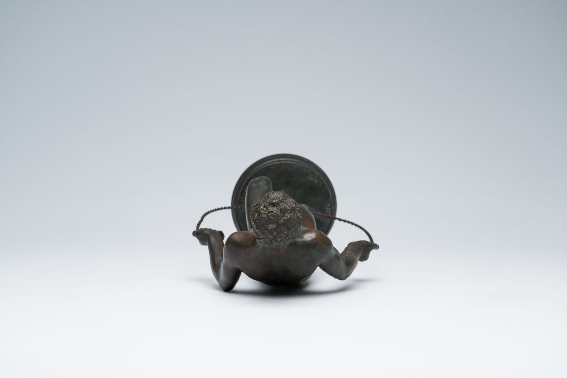 Augustin Courtet (1821-1891): A faun jumping rope, patinated bronze - Image 6 of 9