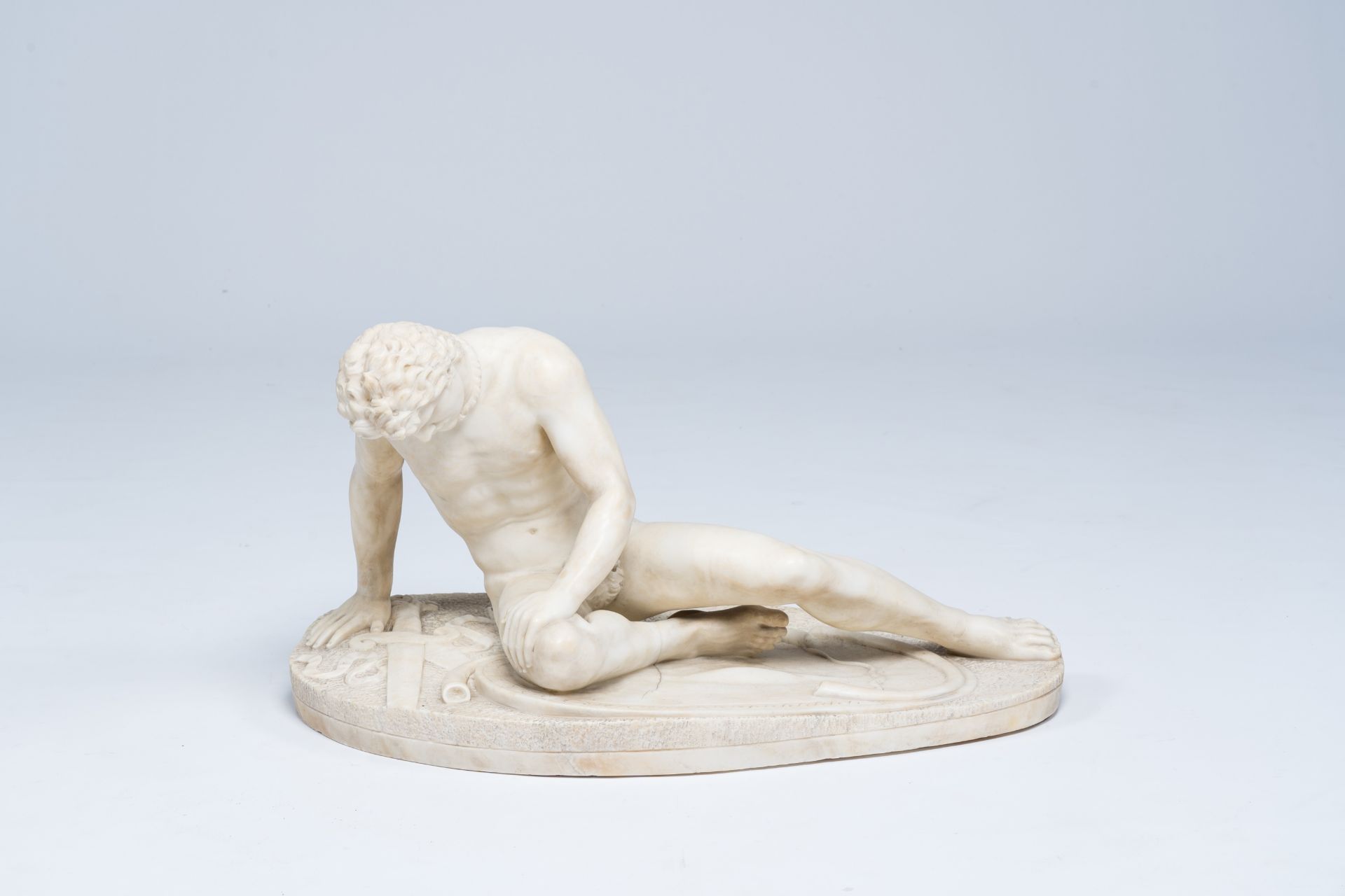After the antique: The Dying Gaul, marble, 19th/20th C.