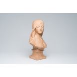 Jozef Willems (1845-1910): 'Salome', patinated plaster, dated 1895