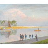 Georges Buysse (1864-1916): 'Wondelgem', oil on canvas