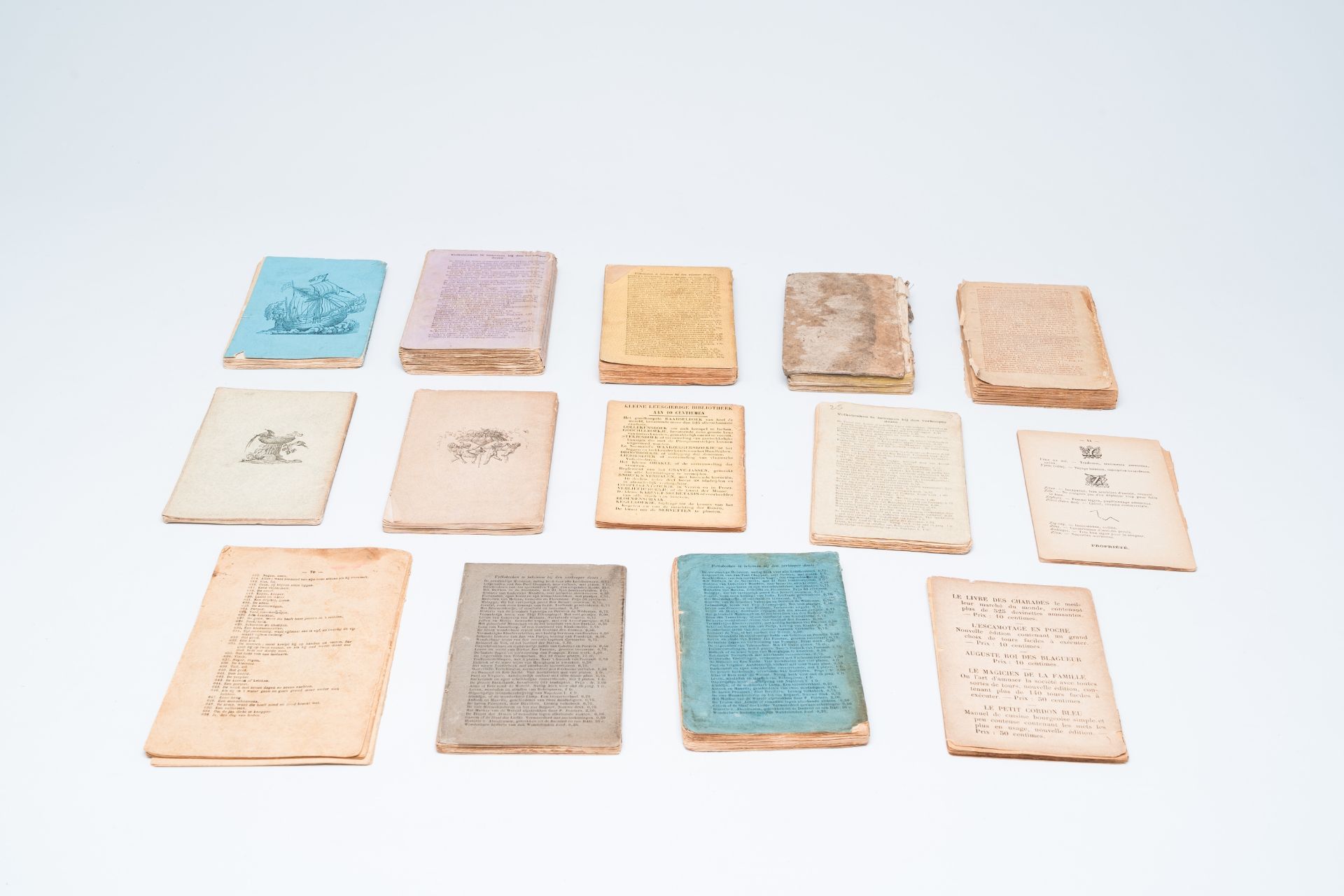 Nineteen various chapbooks printed in Ghent by 'Snoeck-Ducaju en zoon', 19th C. - Image 3 of 4