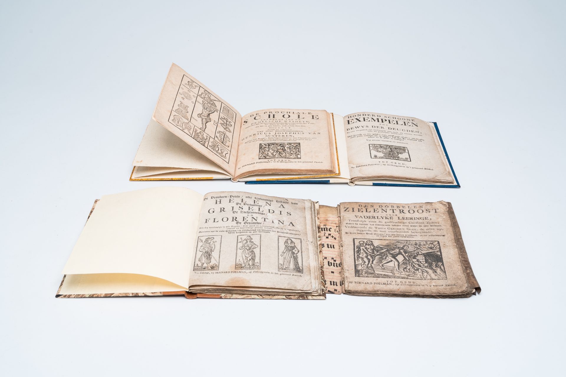 Four various chapbooks printed in Ghent by 'Bernard Poelman, op d'Hoogpoort in het gekroond Zweird', - Image 2 of 3