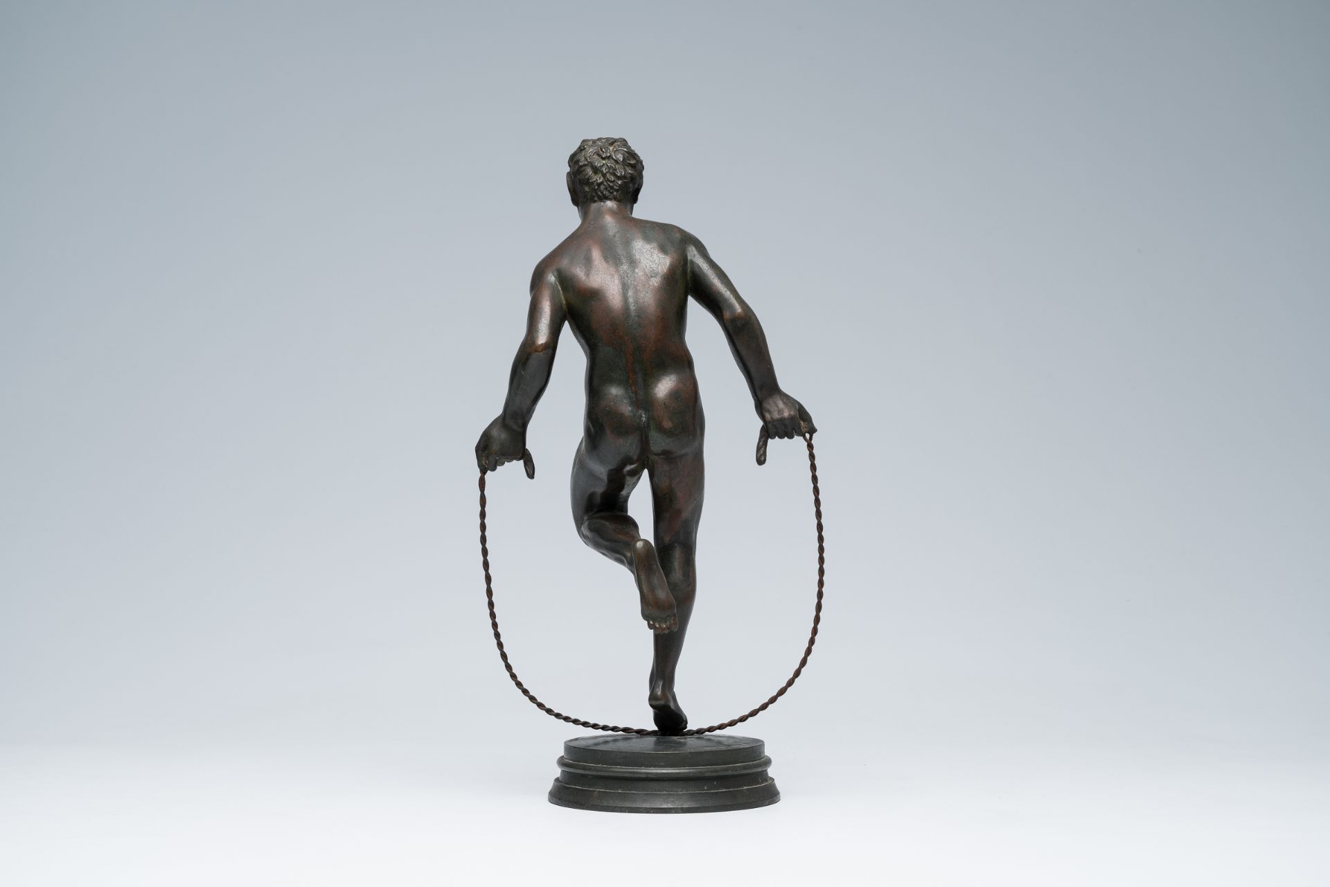 Augustin Courtet (1821-1891): A faun jumping rope, patinated bronze - Image 4 of 9