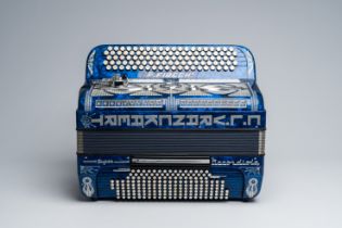 An Italian 'Accordiola' chromatic accordion with button keyboard, last quarter of the 20th C.