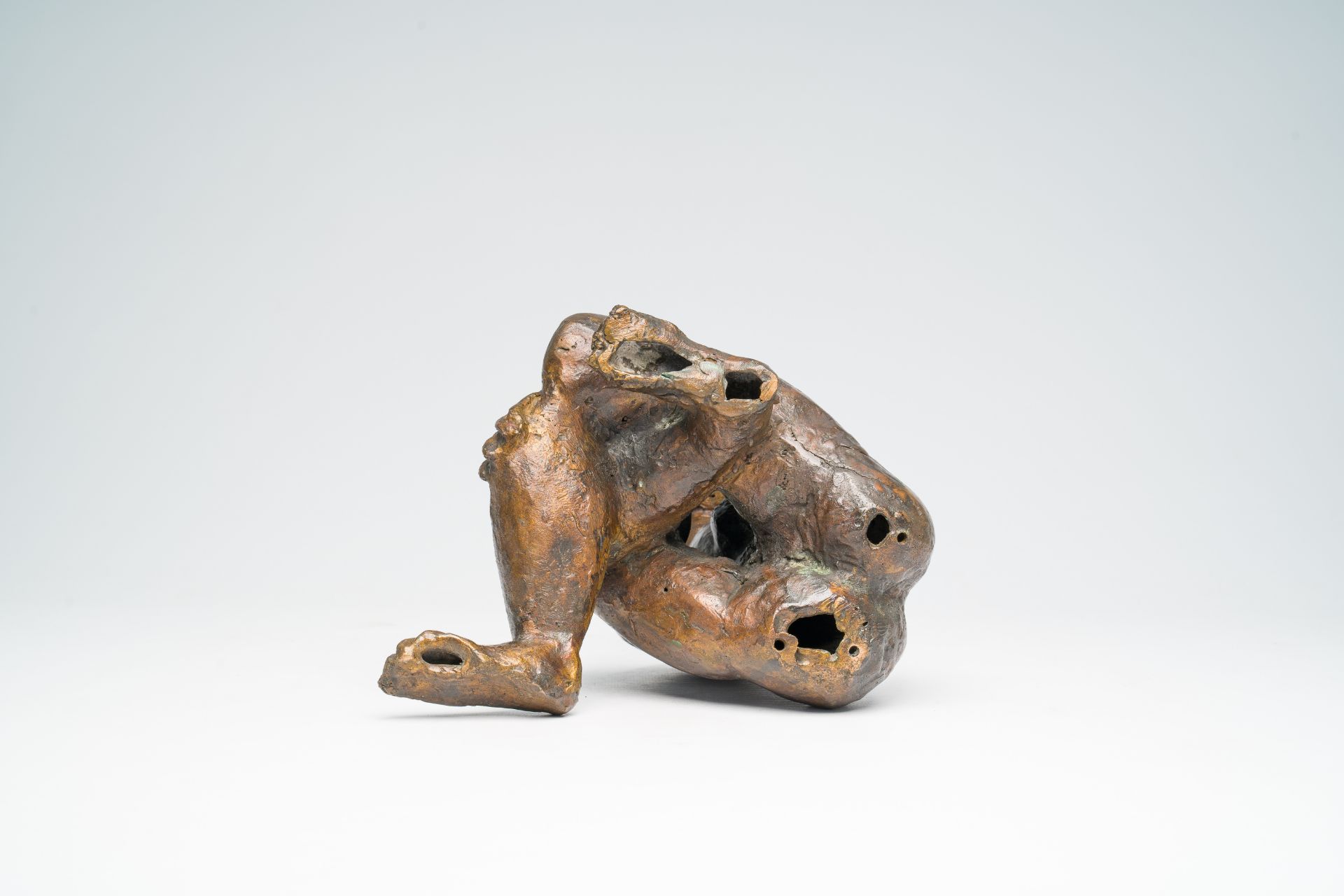 Livia Canestraro (1936): Seated nude, brown patinated bronze - Image 7 of 8