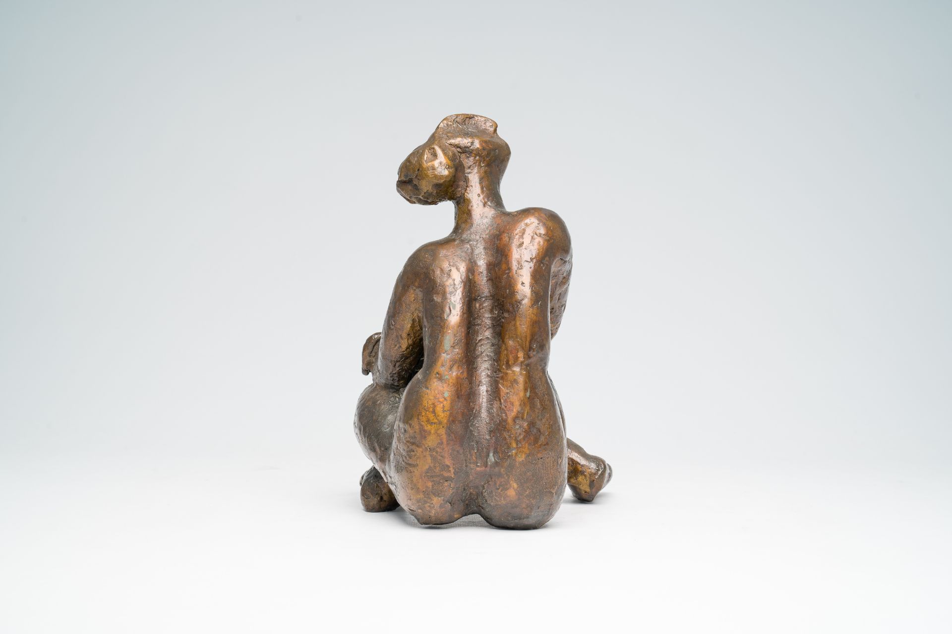 Livia Canestraro (1936): Seated nude, brown patinated bronze - Image 4 of 8