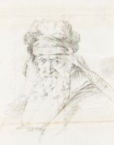 Flemish school, attributed to Willem Jacob Herreyns (1743-1827): An elder, pencil on paper, late 18t