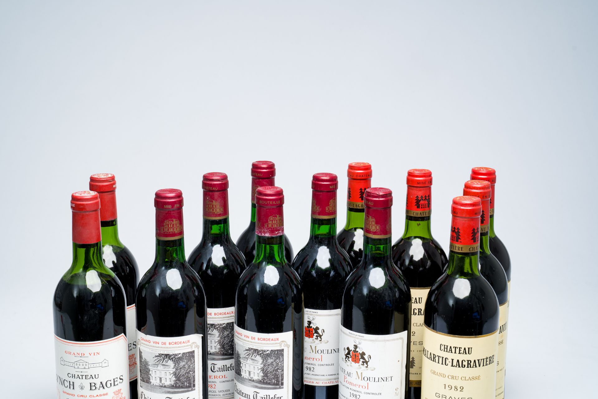 Five bottles of Chateau Malartic-Lagraviere, 4 bot. Ch. Taillefer Pomerol, 2 bot. Ch. Moulinet Pomer - Image 3 of 3