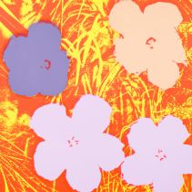 Andy Warhol (1928-1987, after): 'Flowers', screenprint in colours, ed. Sunday B. Mornings