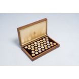 The Golden Treasures of Ancient Egypt', 36 gilt silver coins in the original wood box, edition Frank