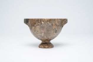 An Italian marble mortar, 18th C.