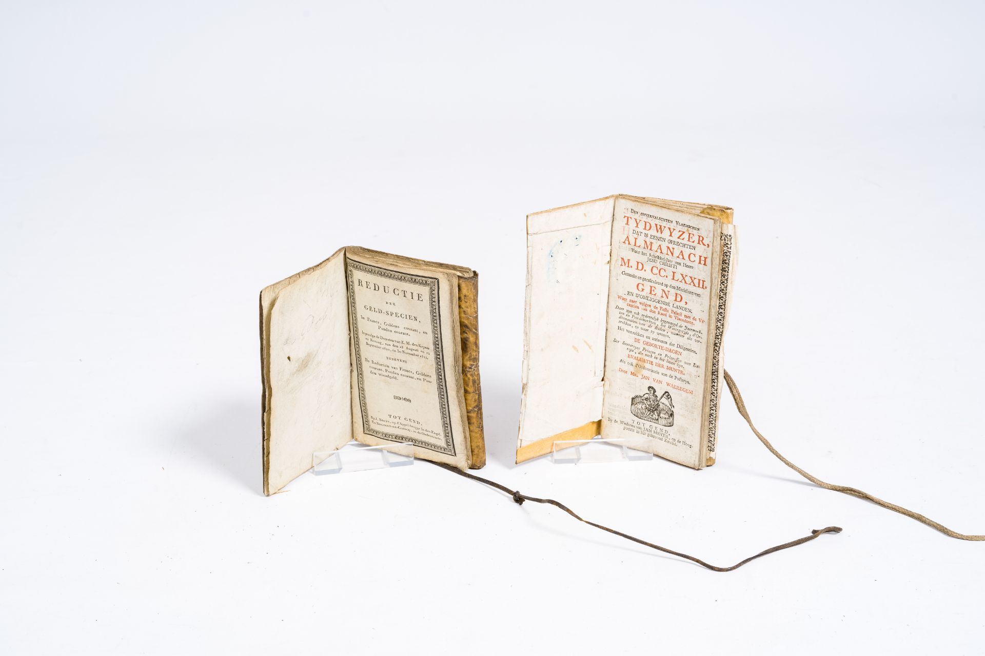 Four Ghent almanacs and two 'Reductie der geld-speciÃ«n', 1732-1824 - Image 4 of 5