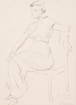 Max Liebermann (1847-1935): Portrait of a young girl, lithograph, [1913]