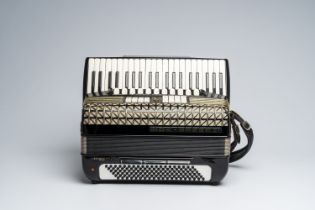 A 'Hohner Vox' chromatic accordion with piano keyboard, ca. 1960