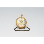 A Swiss gilt pocket watch with enamel dial, Ernest Borel, 19th/20th C.