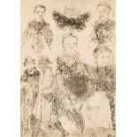 James Ensor (1860-1949): 'Small bizarre figures', etching, second state, (1888)