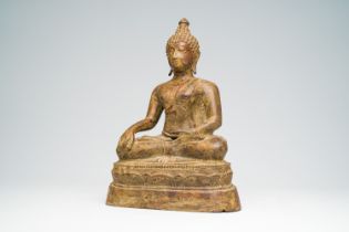 A Thai bronze Buddha in Ayutthaya-style, 18th/19th C.