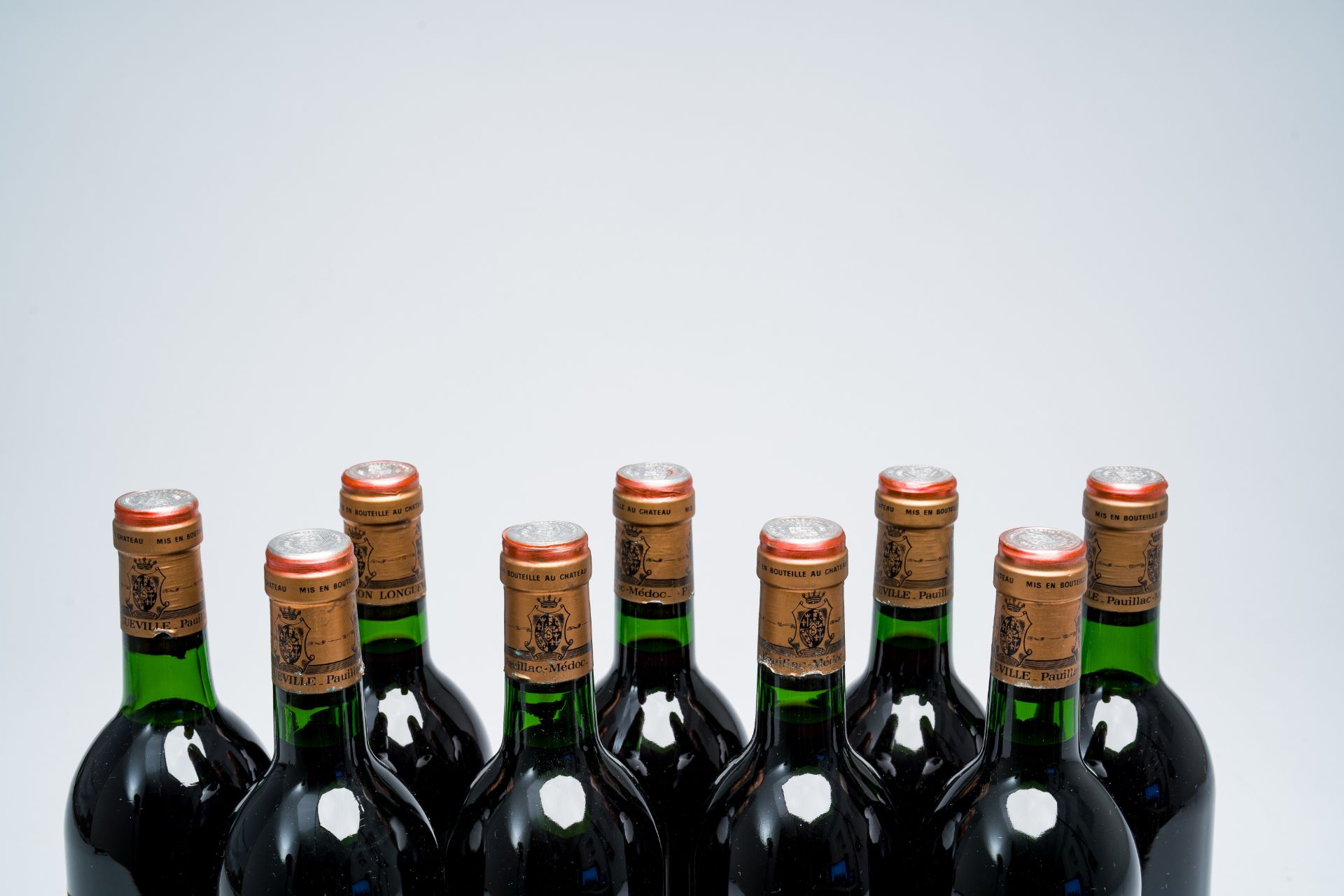 Nine bottles of Chateau Longueville, Pauillac-Medoc, Bordeaux, 1981 - Image 2 of 3